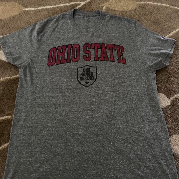 Ohio State Buckeyes Champion t-shirt bundle 2 black gray cotton tees Mens L - Picture 3 of 3
